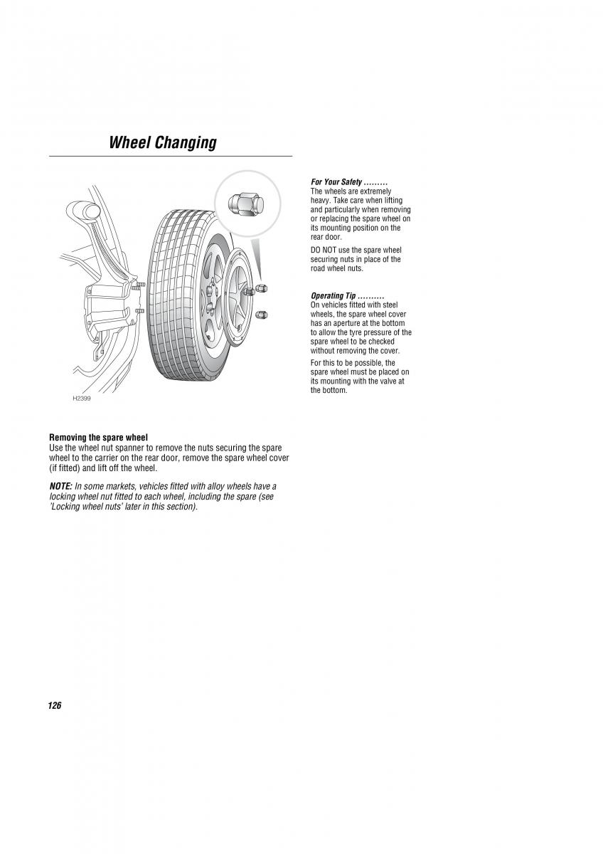 Land Rover Freelander I 1 owners manual / page 127