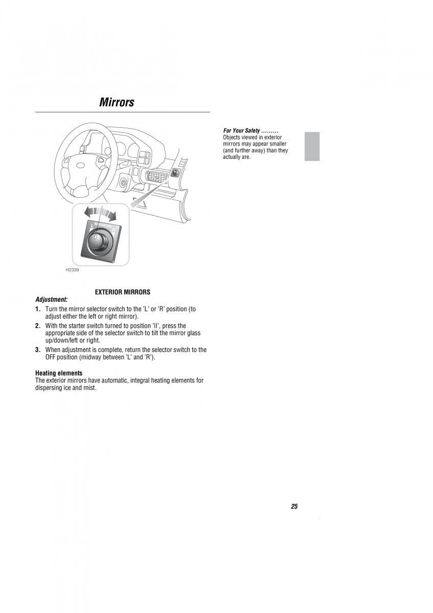 Land Rover Freelander I 1 owners manual / page 26