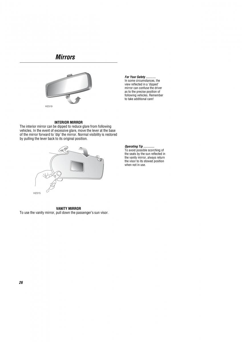 Land Rover Freelander I 1 owners manual / page 27