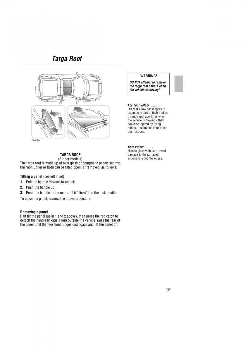 Land Rover Freelander I 1 owners manual / page 34