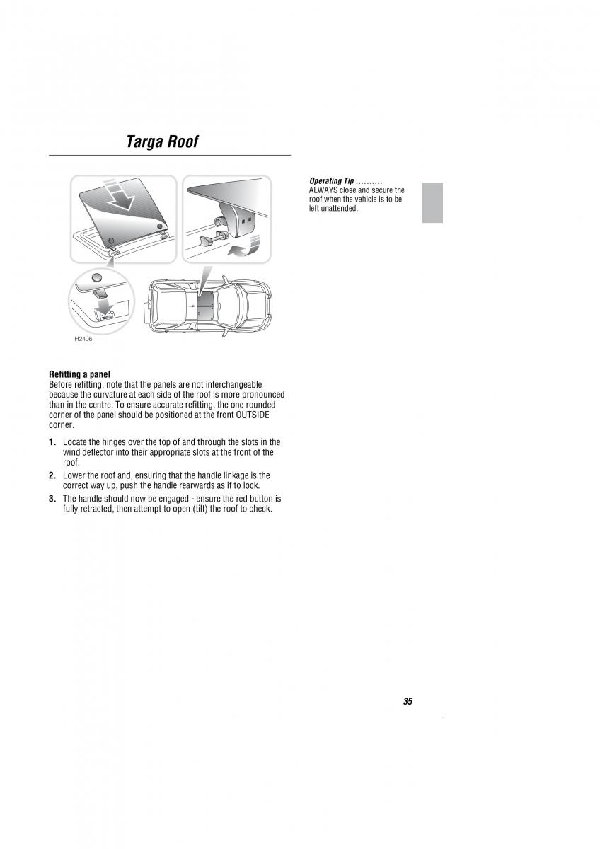 Land Rover Freelander I 1 owners manual / page 36