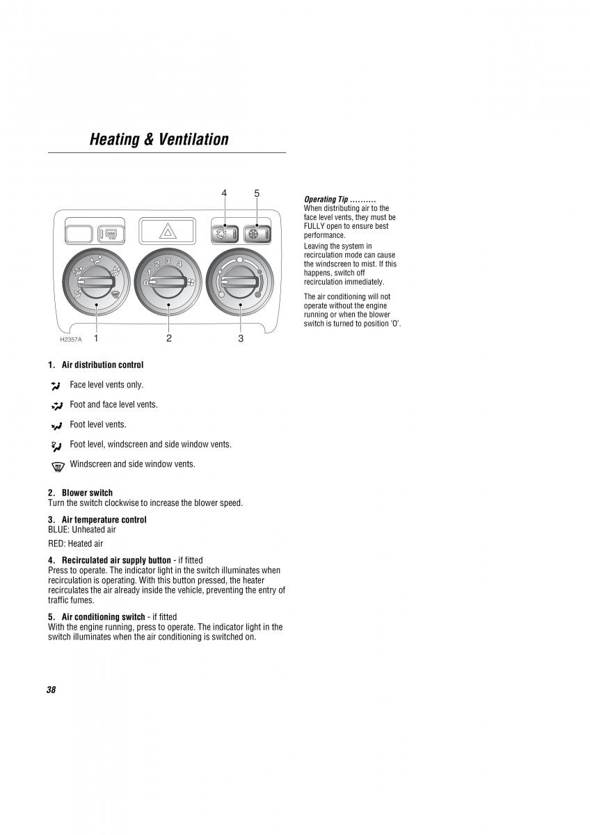 Land Rover Freelander I 1 owners manual / page 39