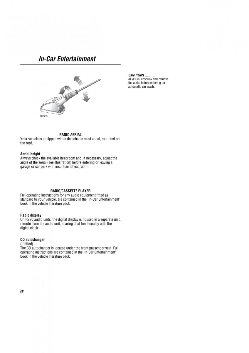 Land Rover Freelander I 1 owners manual / page 49