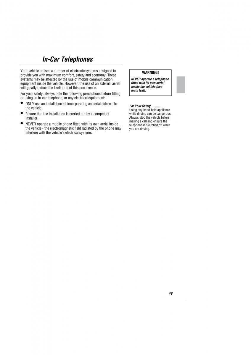 Land Rover Freelander I 1 owners manual / page 50