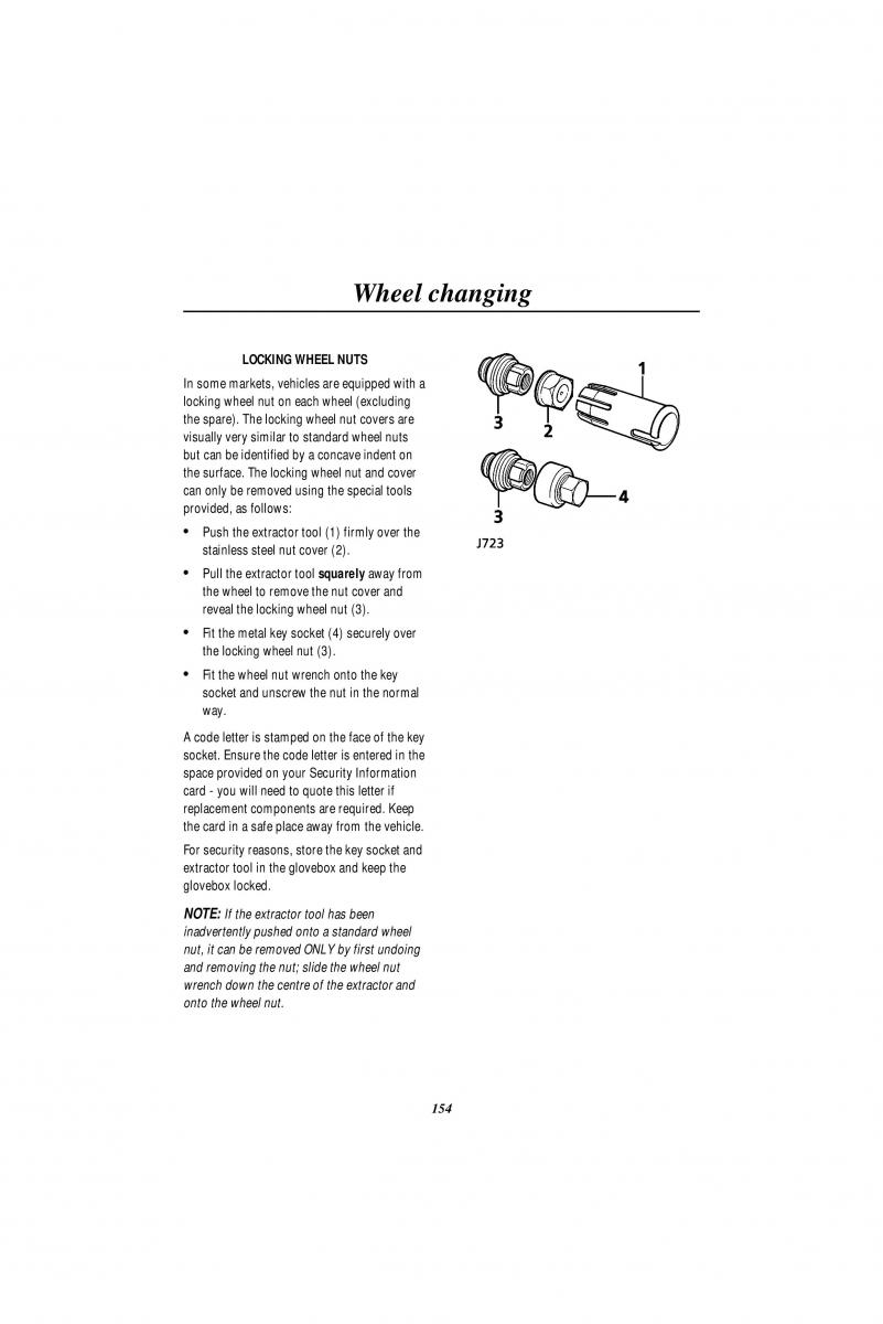 Land Rover Range Rover II 2 P38A owners manual / page 156