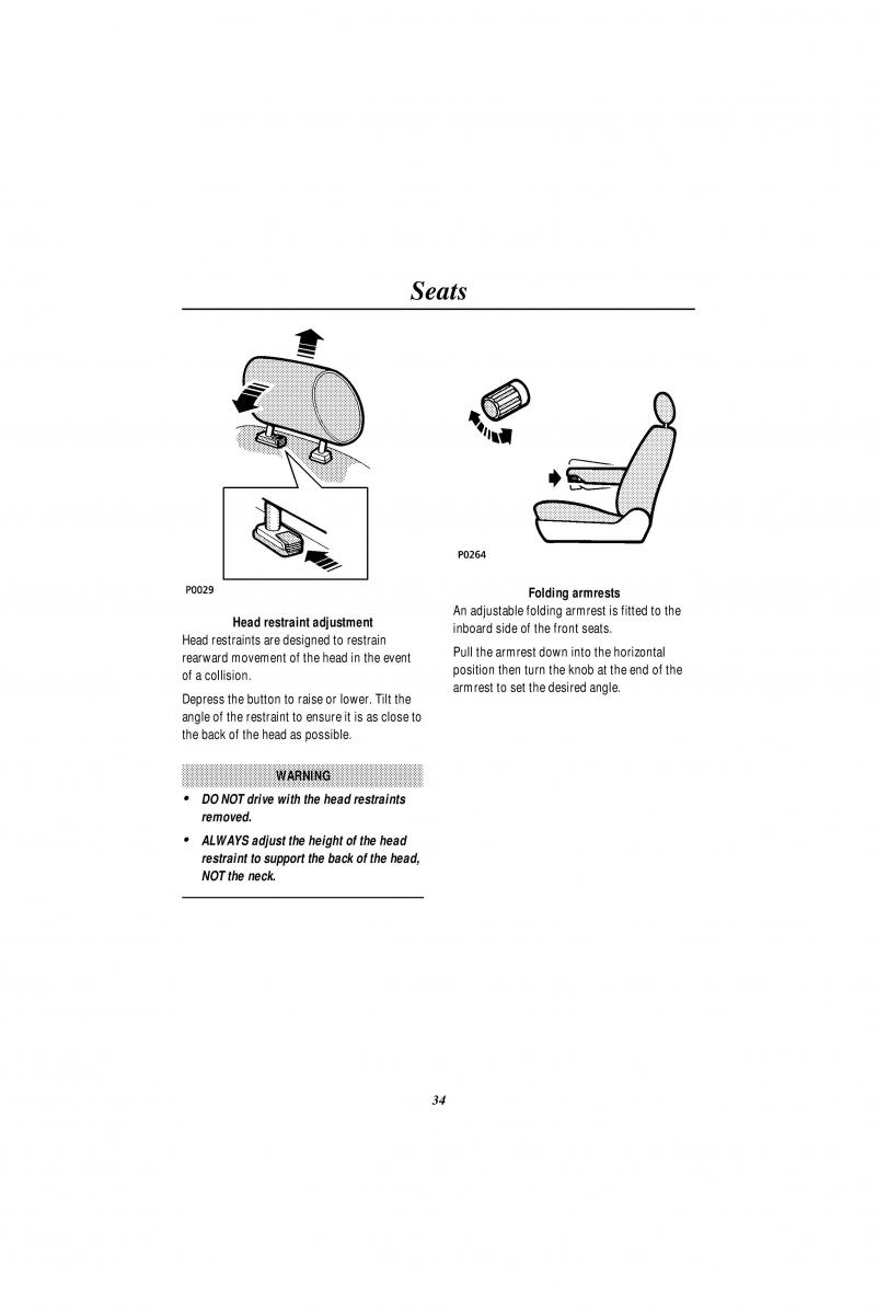 Land Rover Range Rover II 2 P38A owners manual / page 36