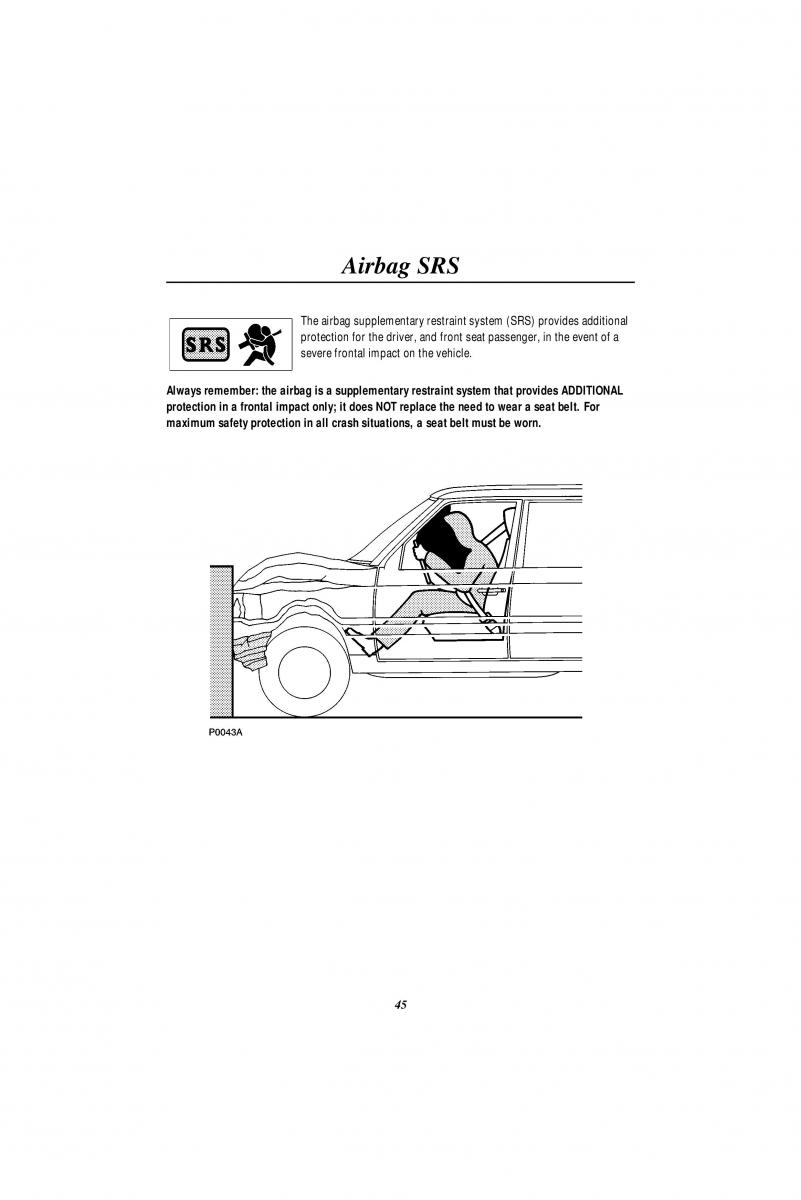 Land Rover Range Rover II 2 P38A owners manual / page 47