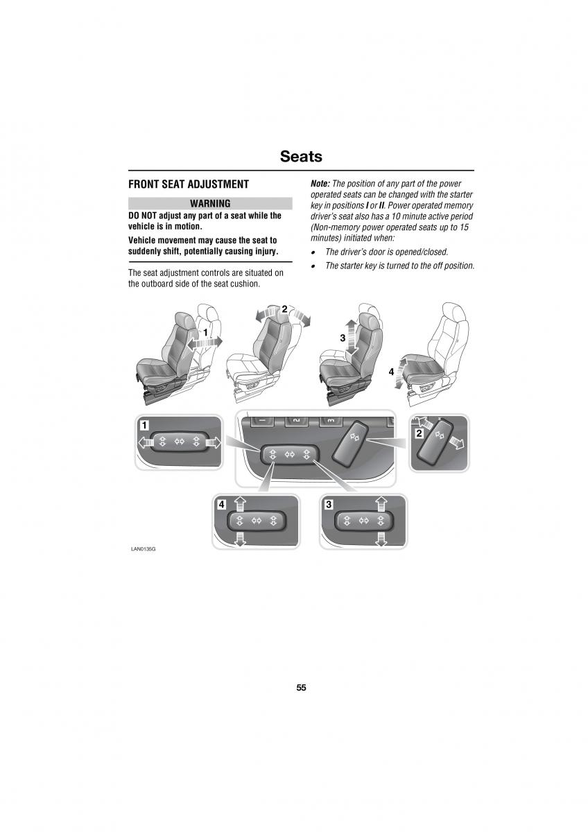 Land Rover Range Rover III 3 L322 owners manual / page 55