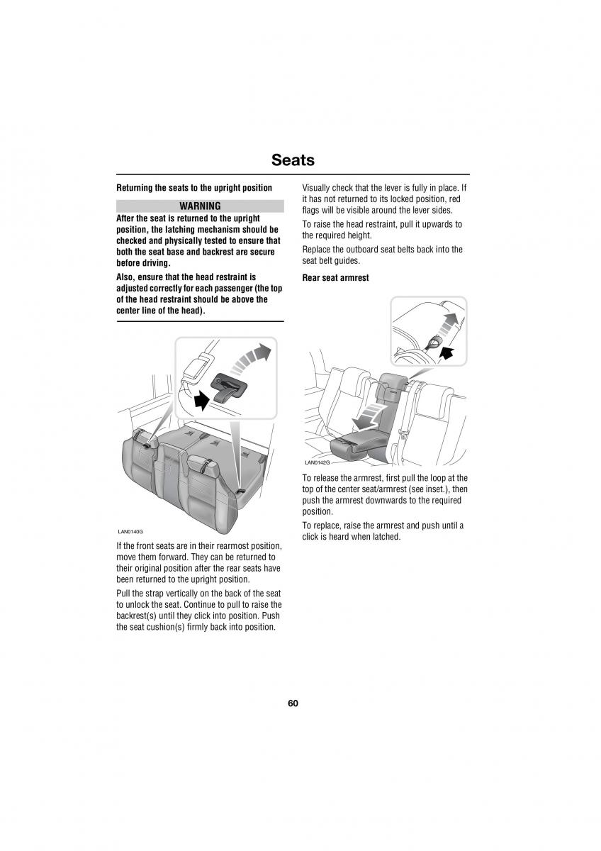 manual  Land Rover Range Rover III 3 L322 owners manual / page 60