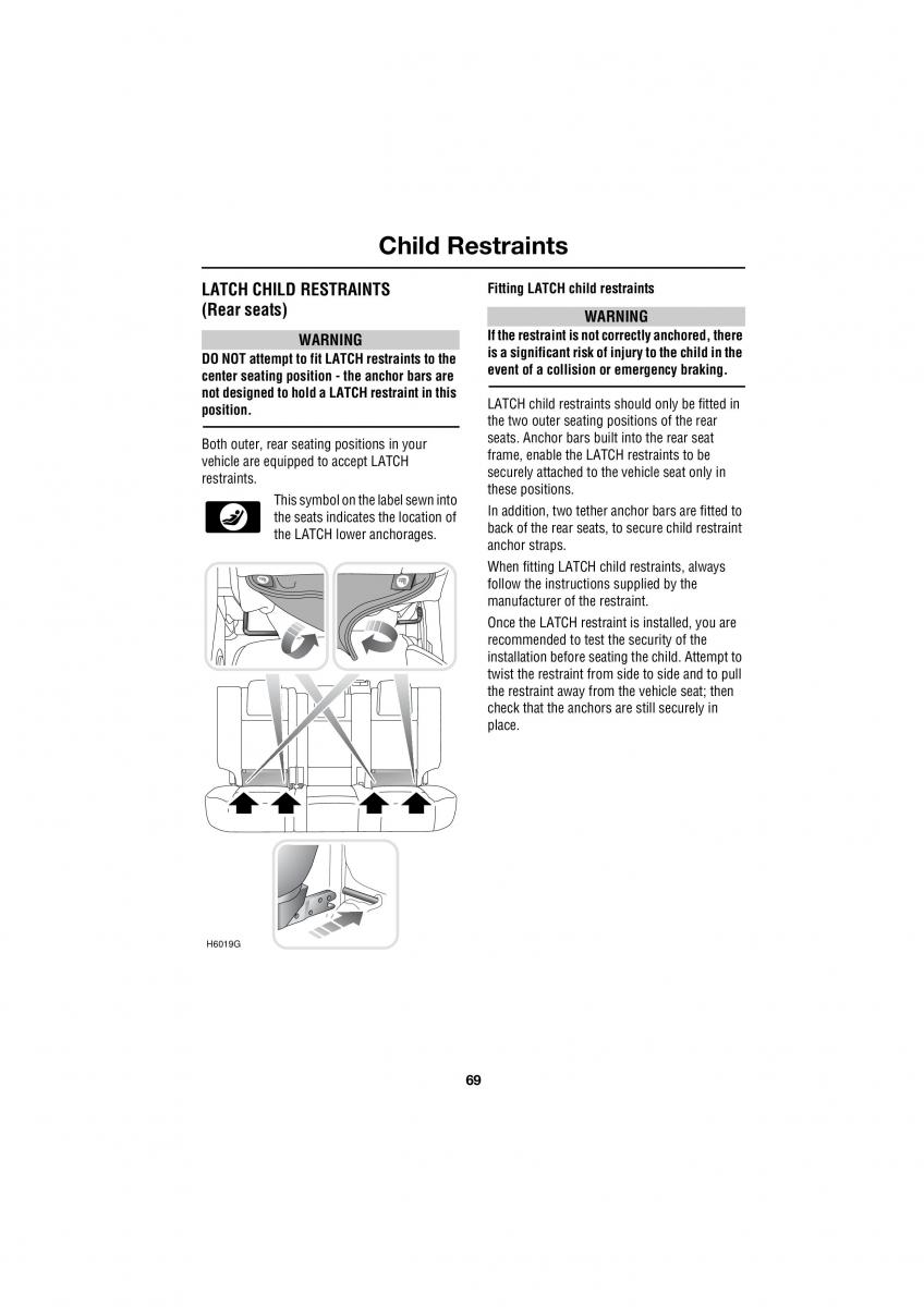 Land Rover Range Rover III 3 L322 owners manual / page 69