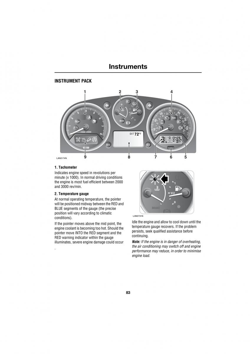 Land Rover Range Rover III 3 L322 owners manual / page 83