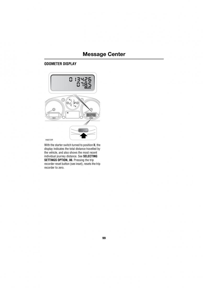 Land Rover Range Rover III 3 L322 owners manual / page 99