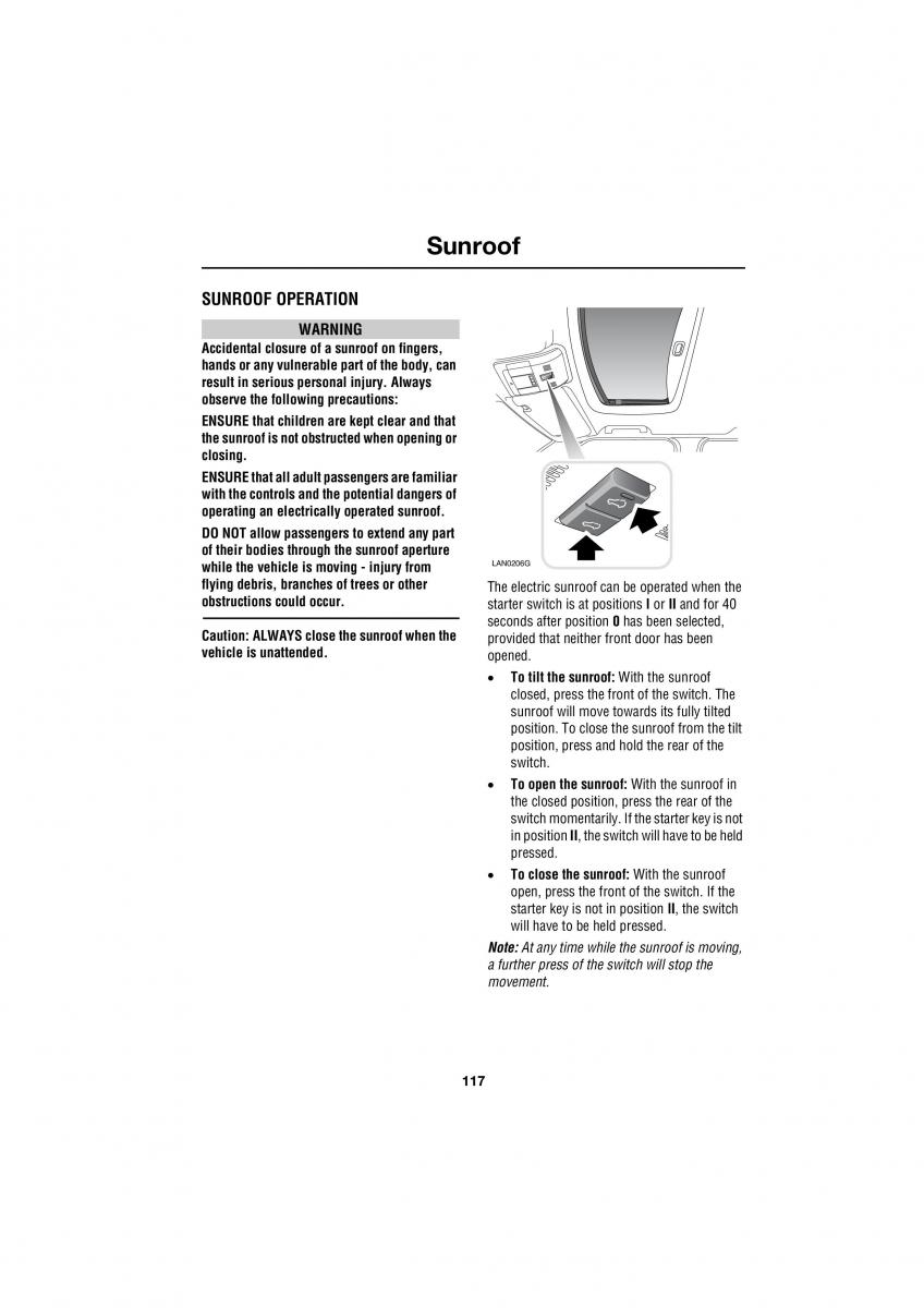 Land Rover Range Rover III 3 L322 owners manual / page 117