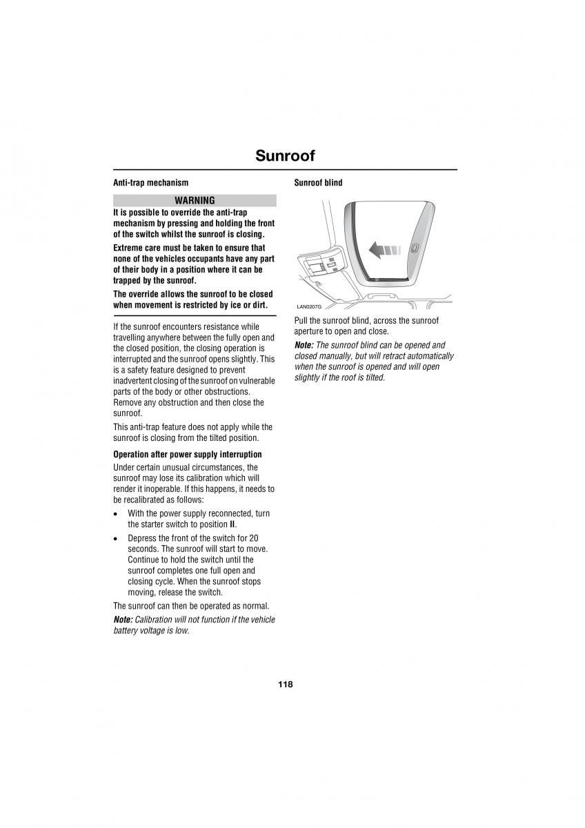 Land Rover Range Rover III 3 L322 owners manual / page 118