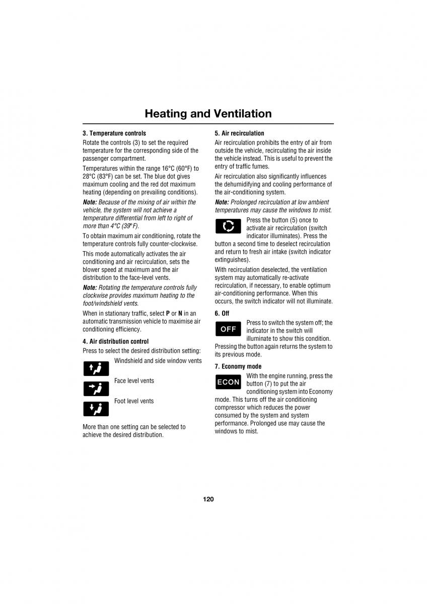 Land Rover Range Rover III 3 L322 owners manual / page 120