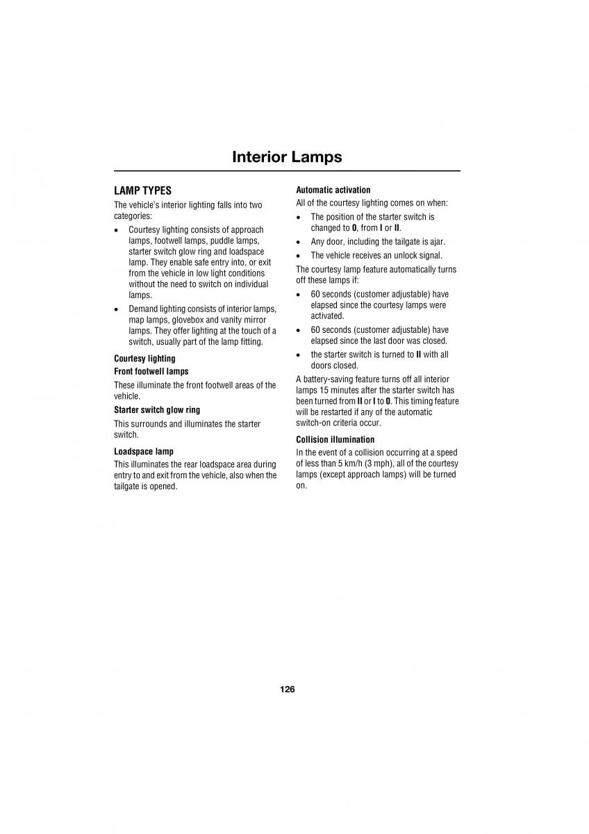 Land Rover Range Rover III 3 L322 owners manual / page 126