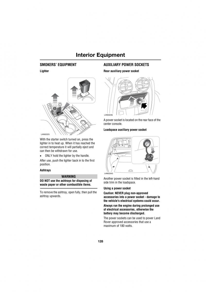 Land Rover Range Rover III 3 L322 owners manual / page 128