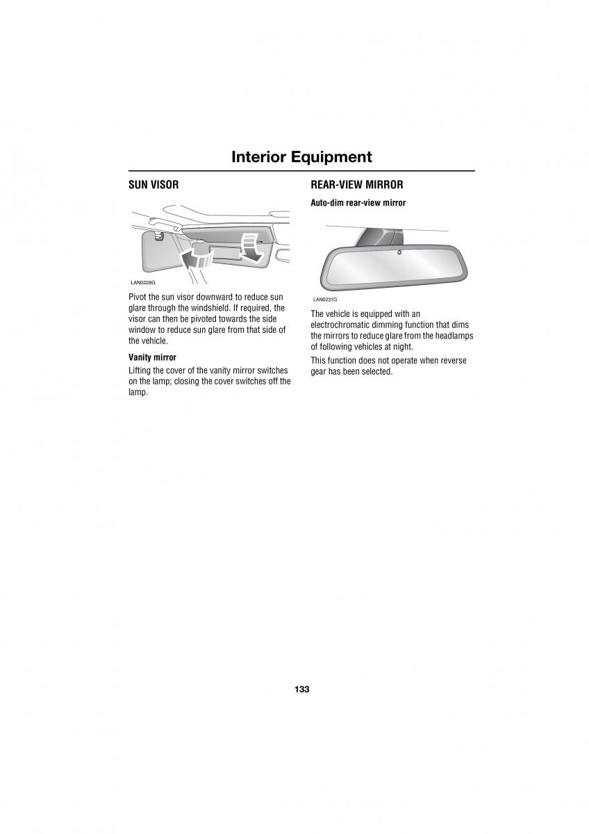 Land Rover Range Rover III 3 L322 owners manual / page 133