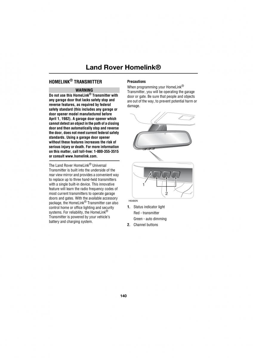 Land Rover Range Rover III 3 L322 owners manual / page 140