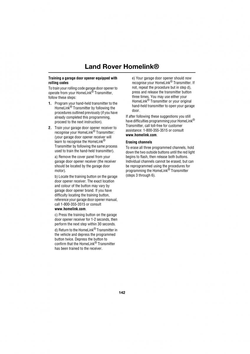 Land Rover Range Rover III 3 L322 owners manual / page 142