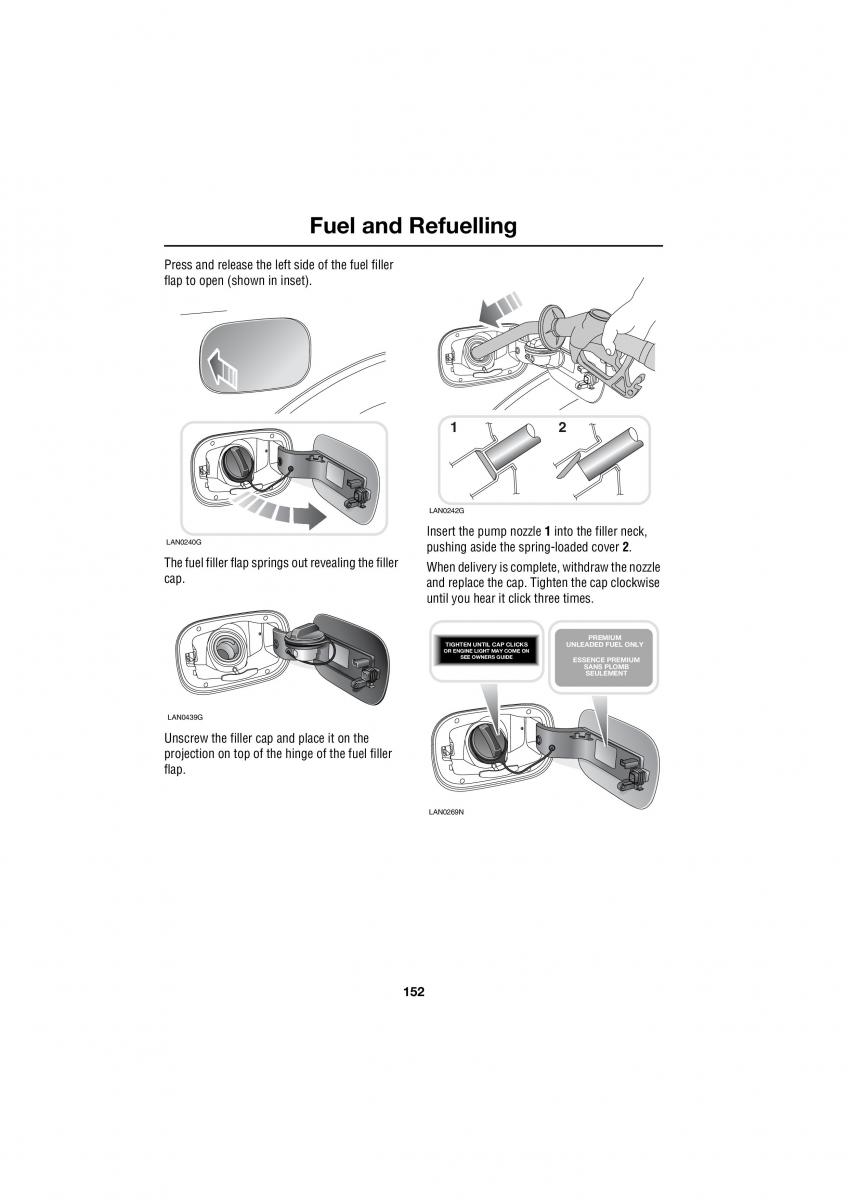 Land Rover Range Rover III 3 L322 owners manual / page 152