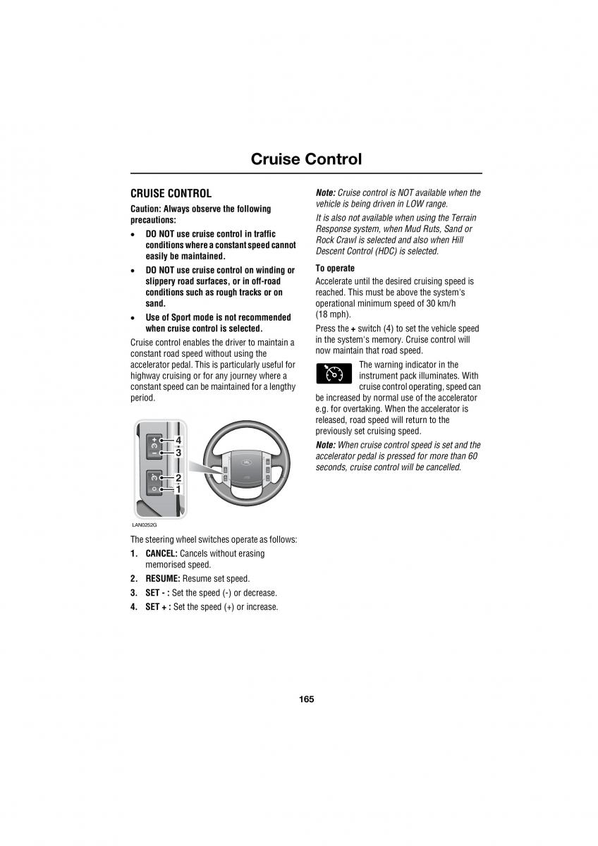 Land Rover Range Rover III 3 L322 owners manual / page 165