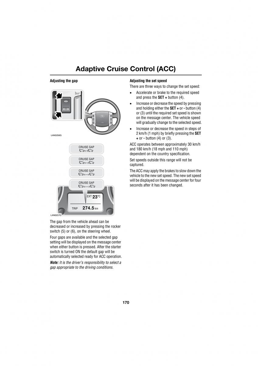 Land Rover Range Rover III 3 L322 owners manual / page 170