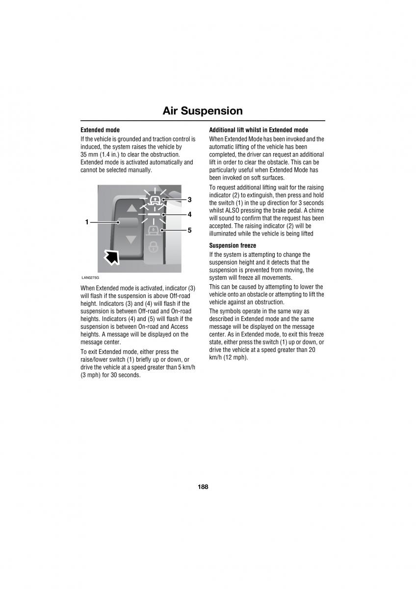 Land Rover Range Rover III 3 L322 owners manual / page 188