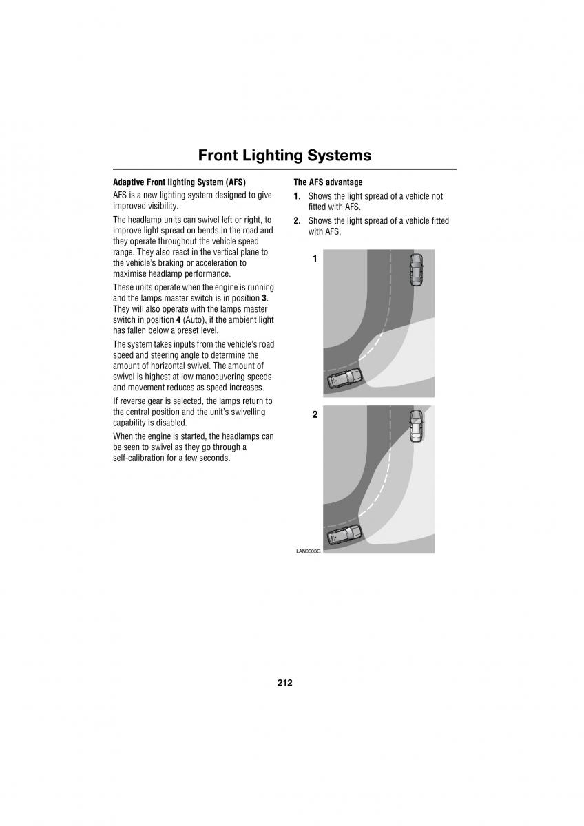 Land Rover Range Rover III 3 L322 owners manual / page 212