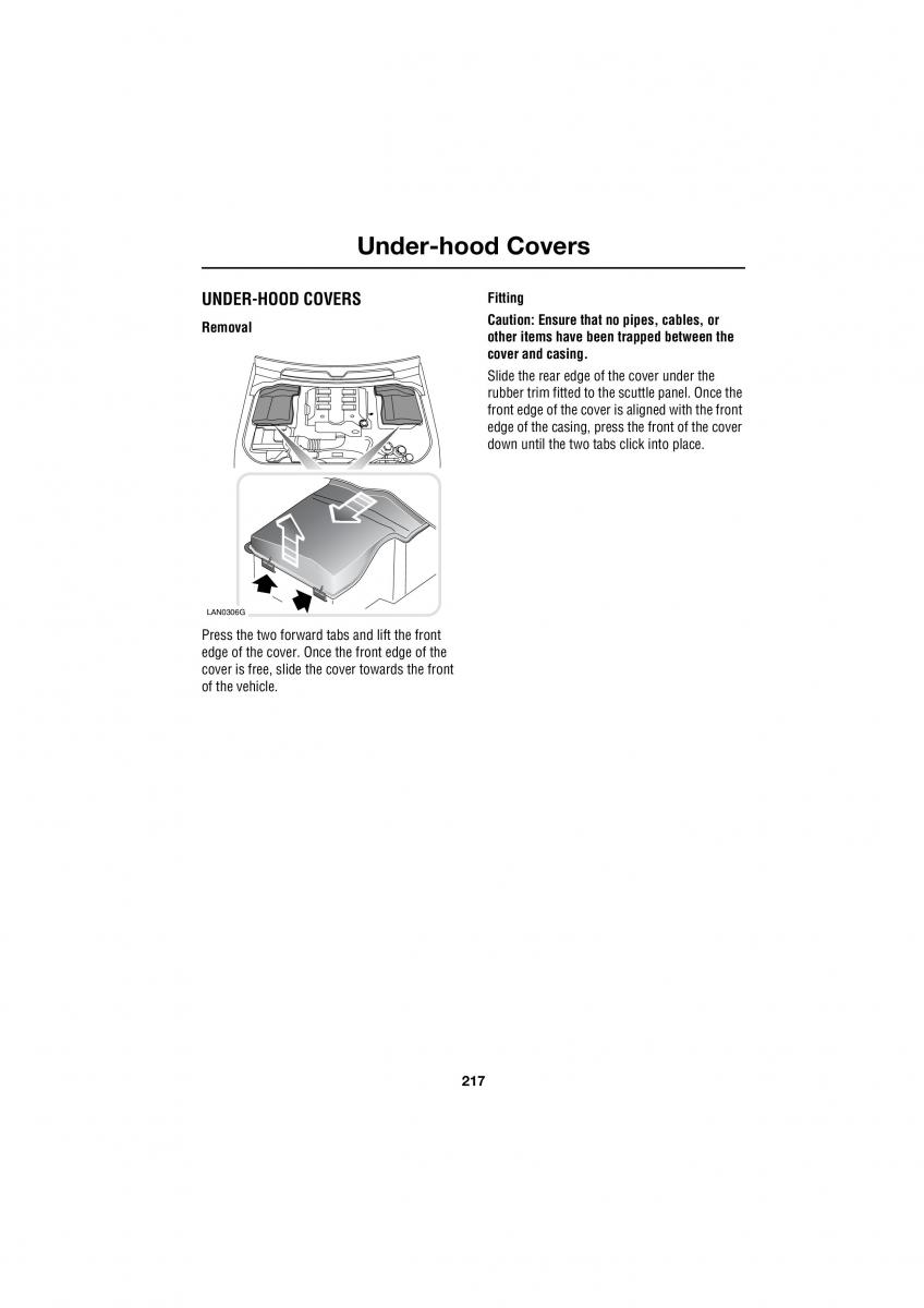 Land Rover Range Rover III 3 L322 owners manual / page 217