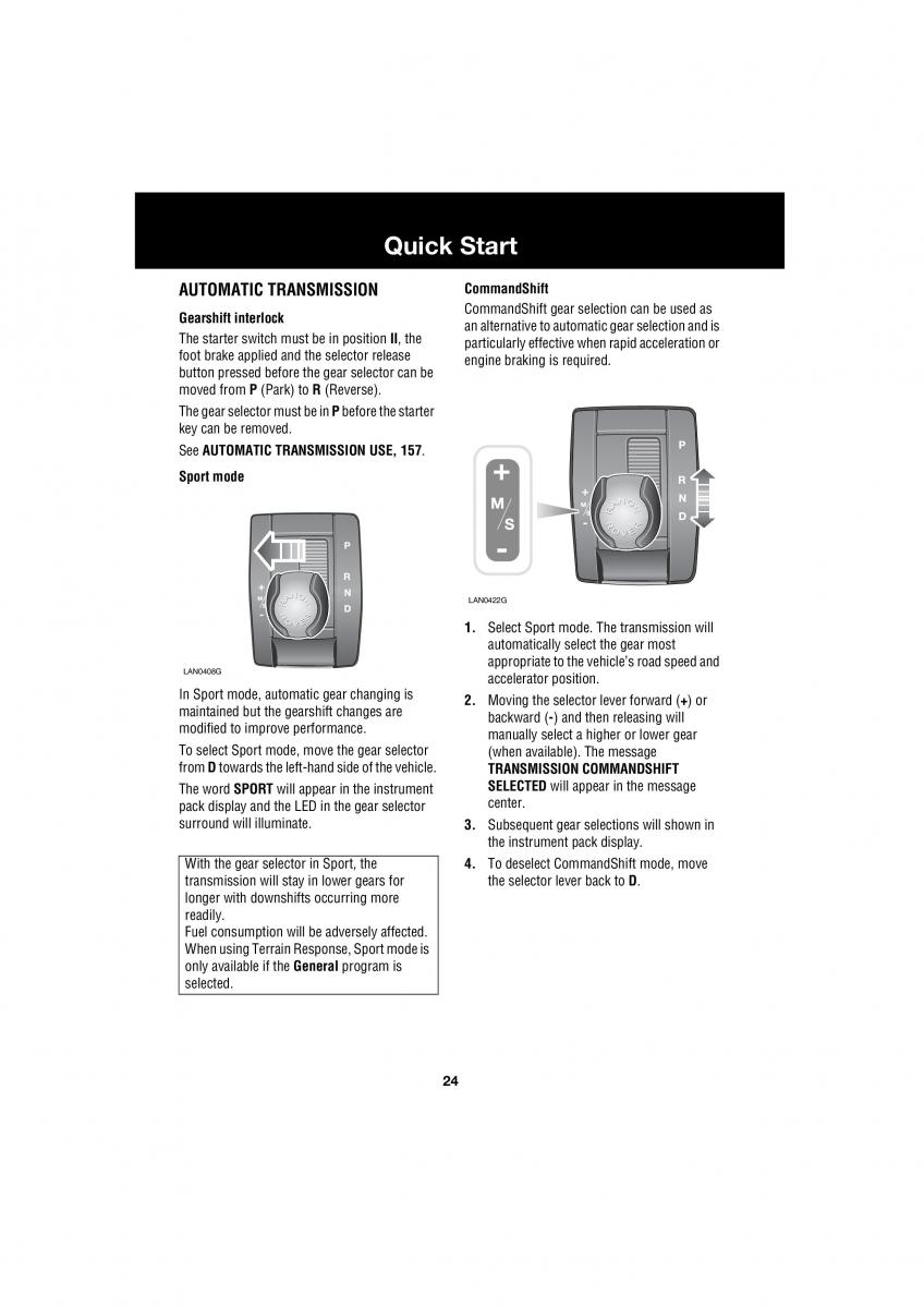 Land Rover Range Rover III 3 L322 owners manual / page 24