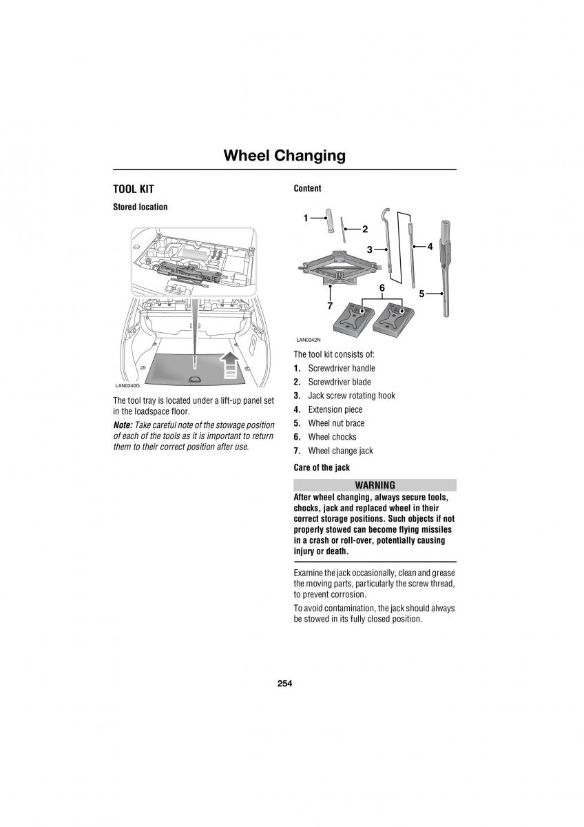 Land Rover Range Rover III 3 L322 owners manual / page 254