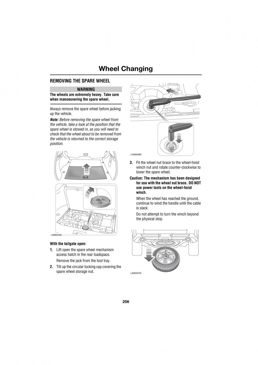 manual  Land Rover Range Rover III 3 L322 owners manual / page 256