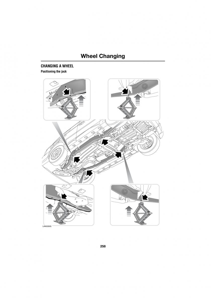 Land Rover Range Rover III 3 L322 owners manual / page 258