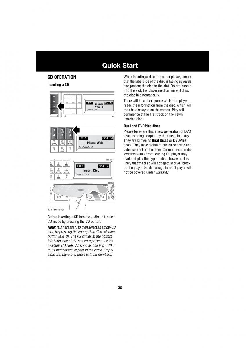 manual  Land Rover Range Rover III 3 L322 owners manual / page 30