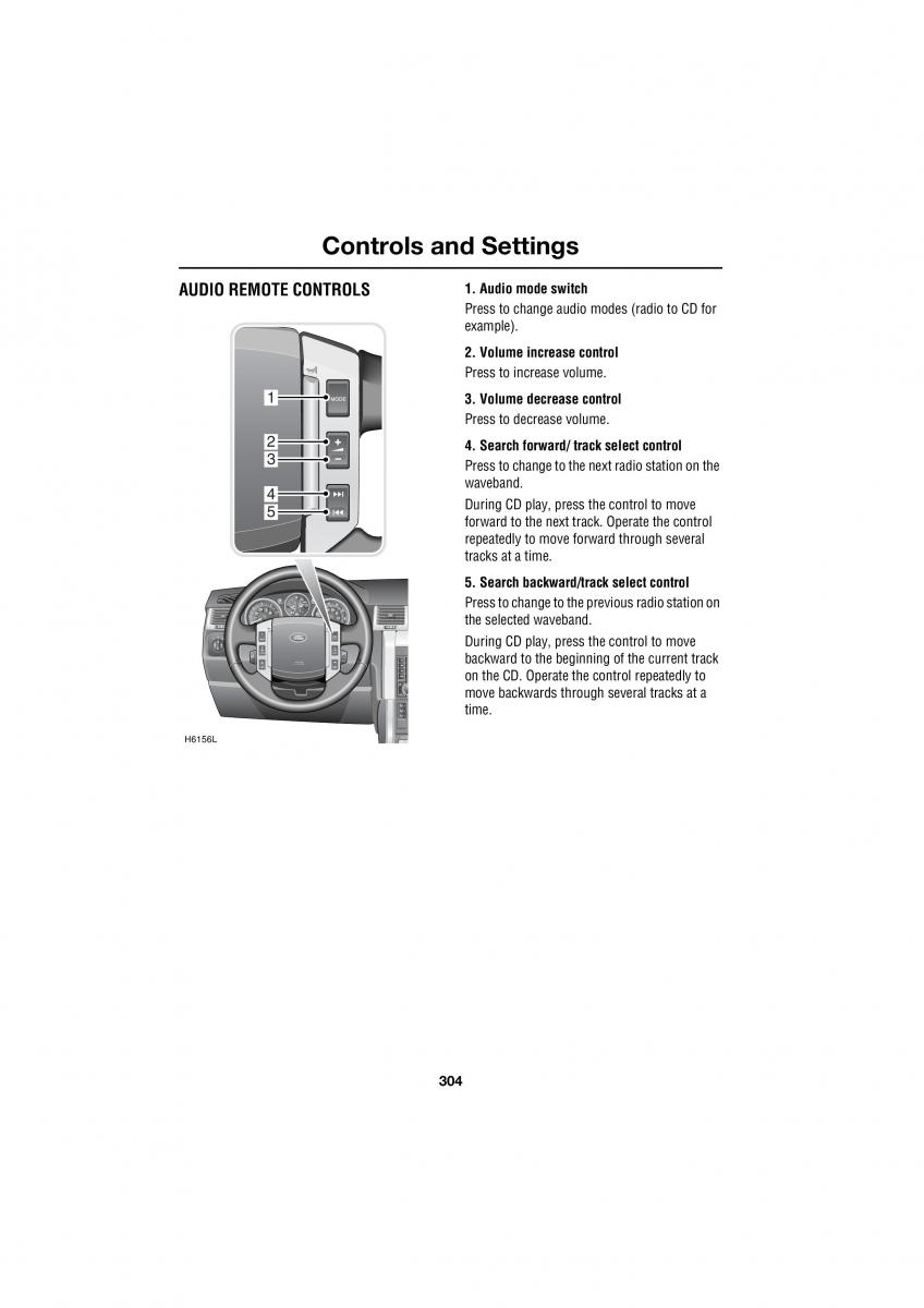 Land Rover Range Rover III 3 L322 owners manual / page 304