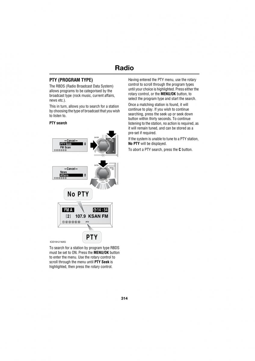 Land Rover Range Rover III 3 L322 owners manual / page 314