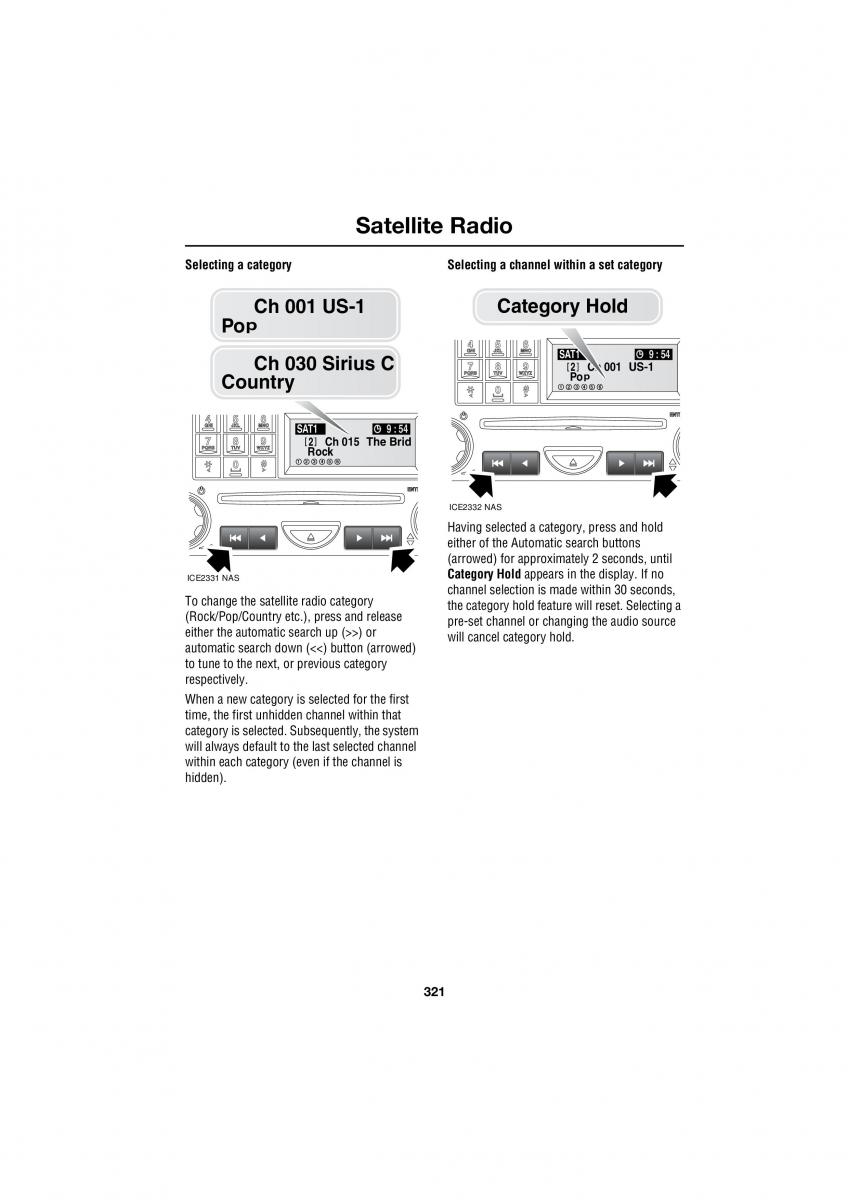 Land Rover Range Rover III 3 L322 owners manual / page 321