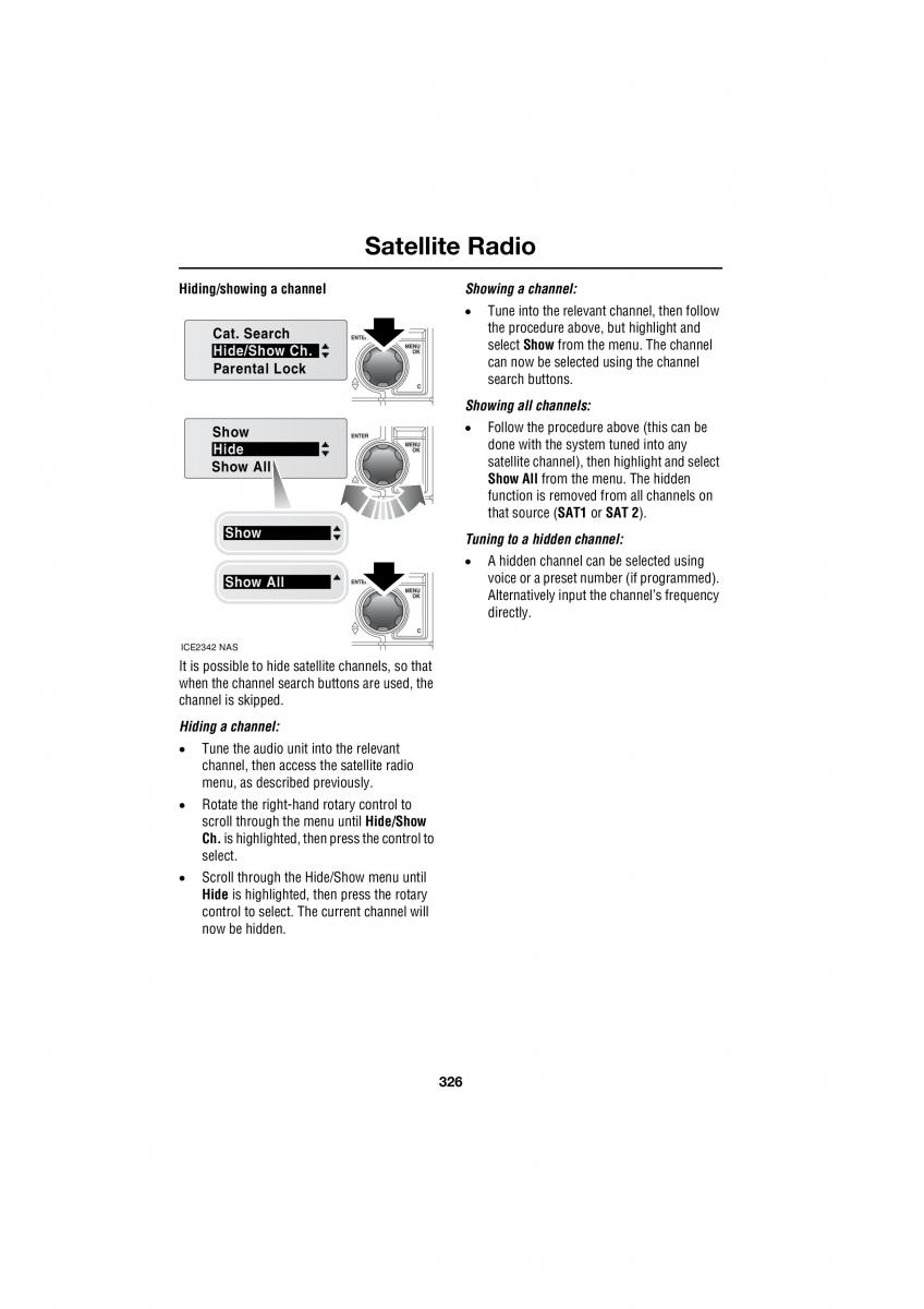 manual  Land Rover Range Rover III 3 L322 owners manual / page 326