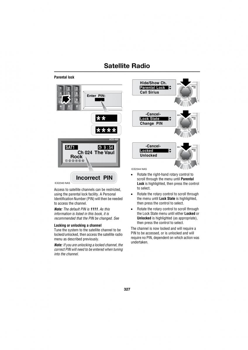 manual  Land Rover Range Rover III 3 L322 owners manual / page 327