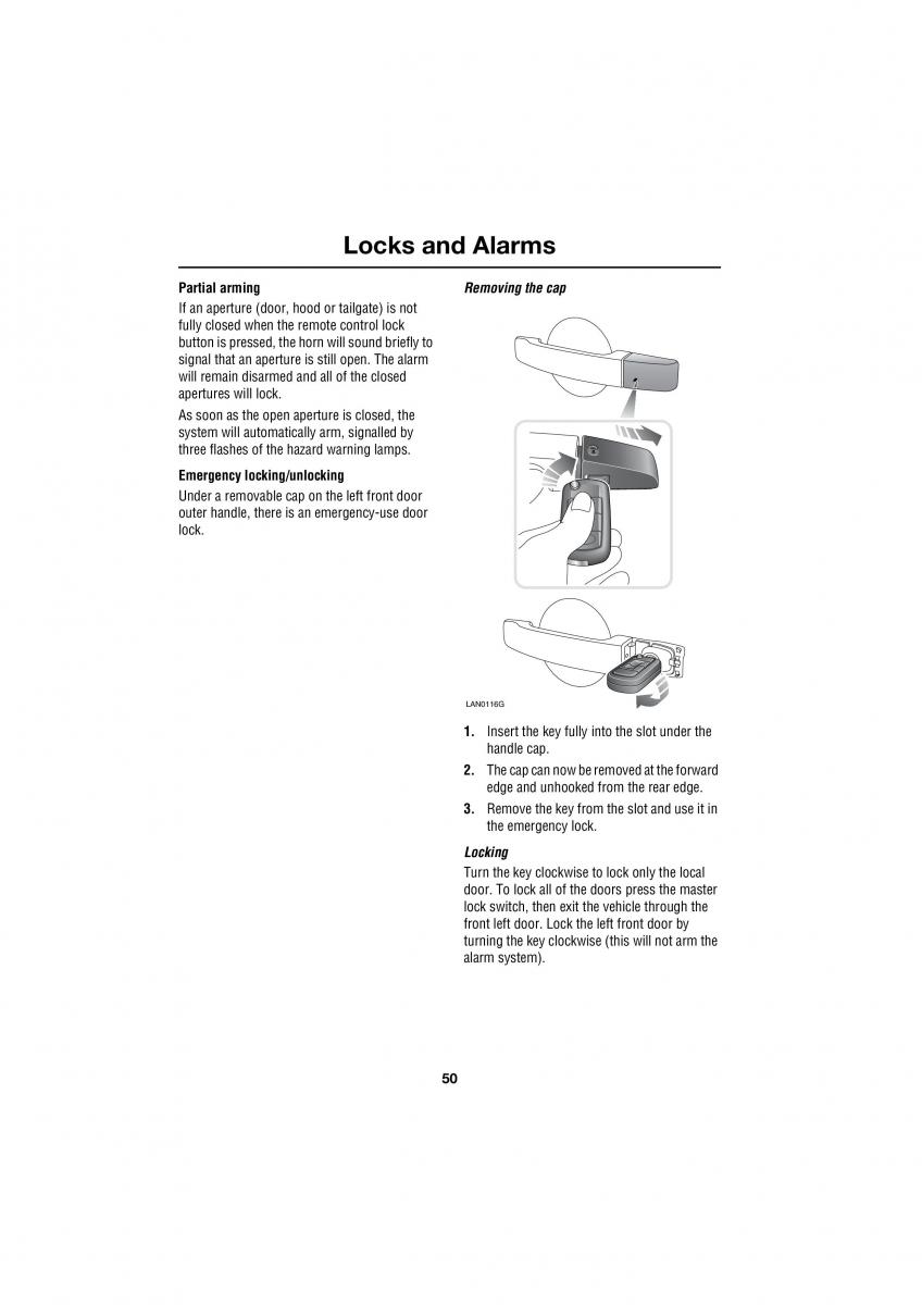 Land Rover Range Rover III 3 L322 owners manual / page 50