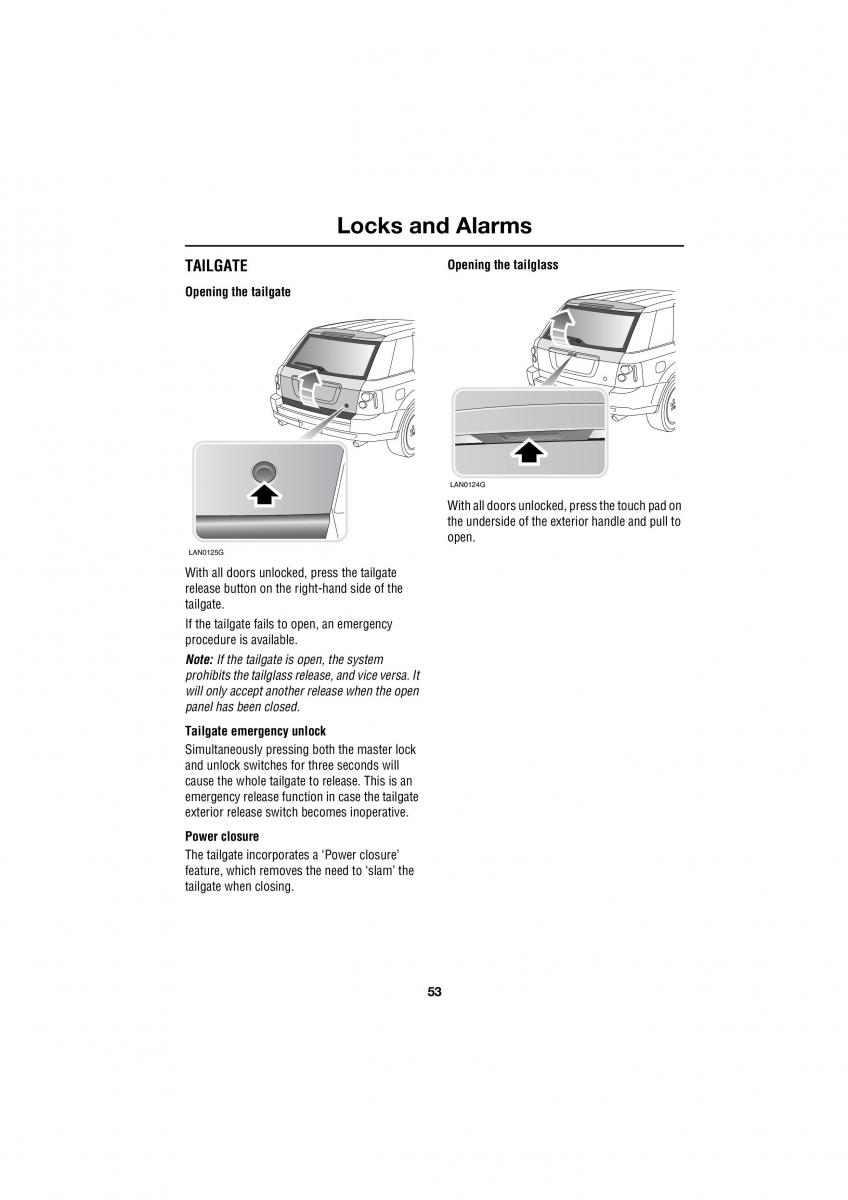 Land Rover Range Rover III 3 L322 owners manual / page 53