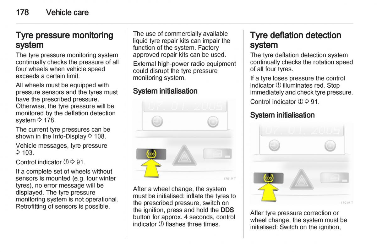 Opel Zafira B owners manual / page 178