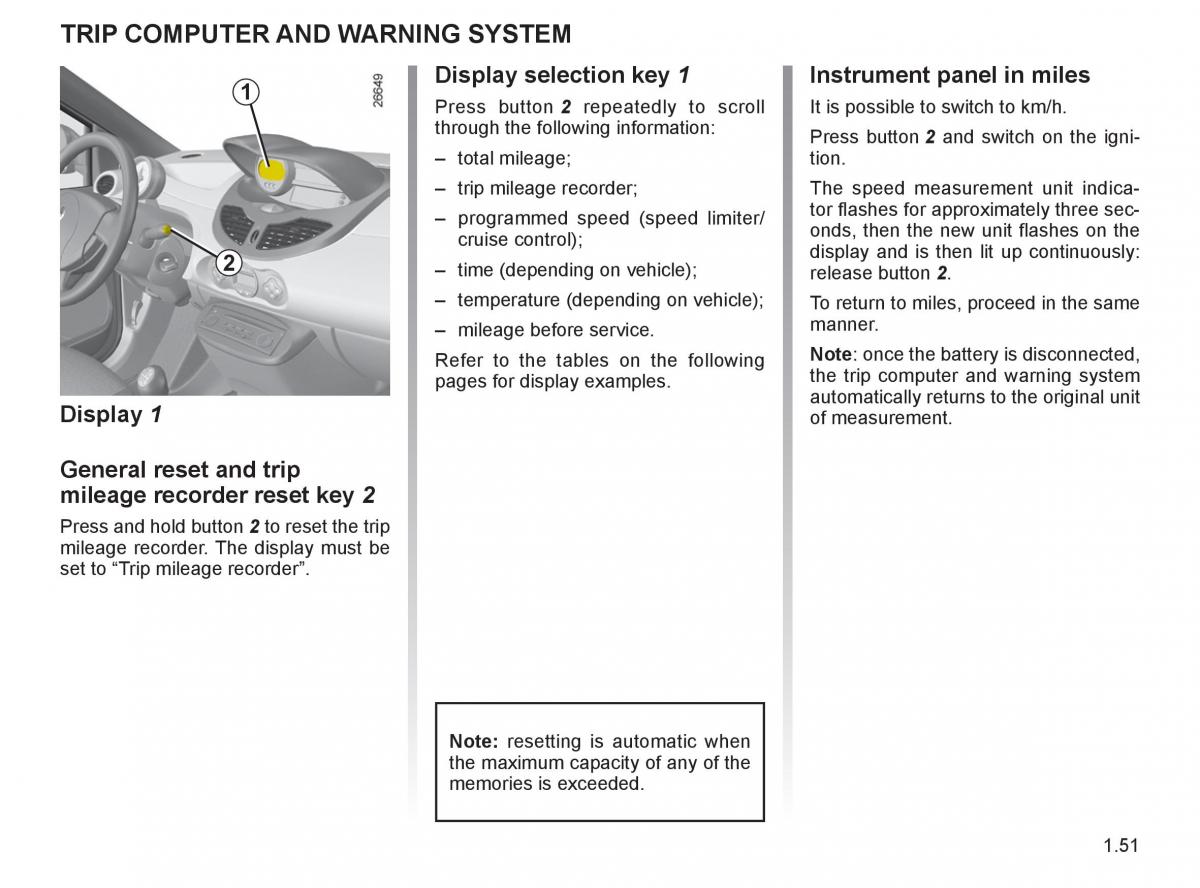 Renault Twingo II 2 owners manual / page 58