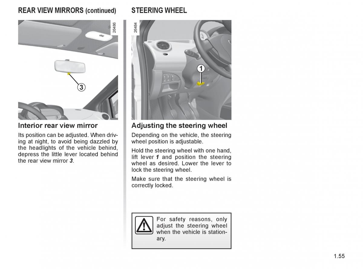 Renault Twingo II 2 owners manual / page 62