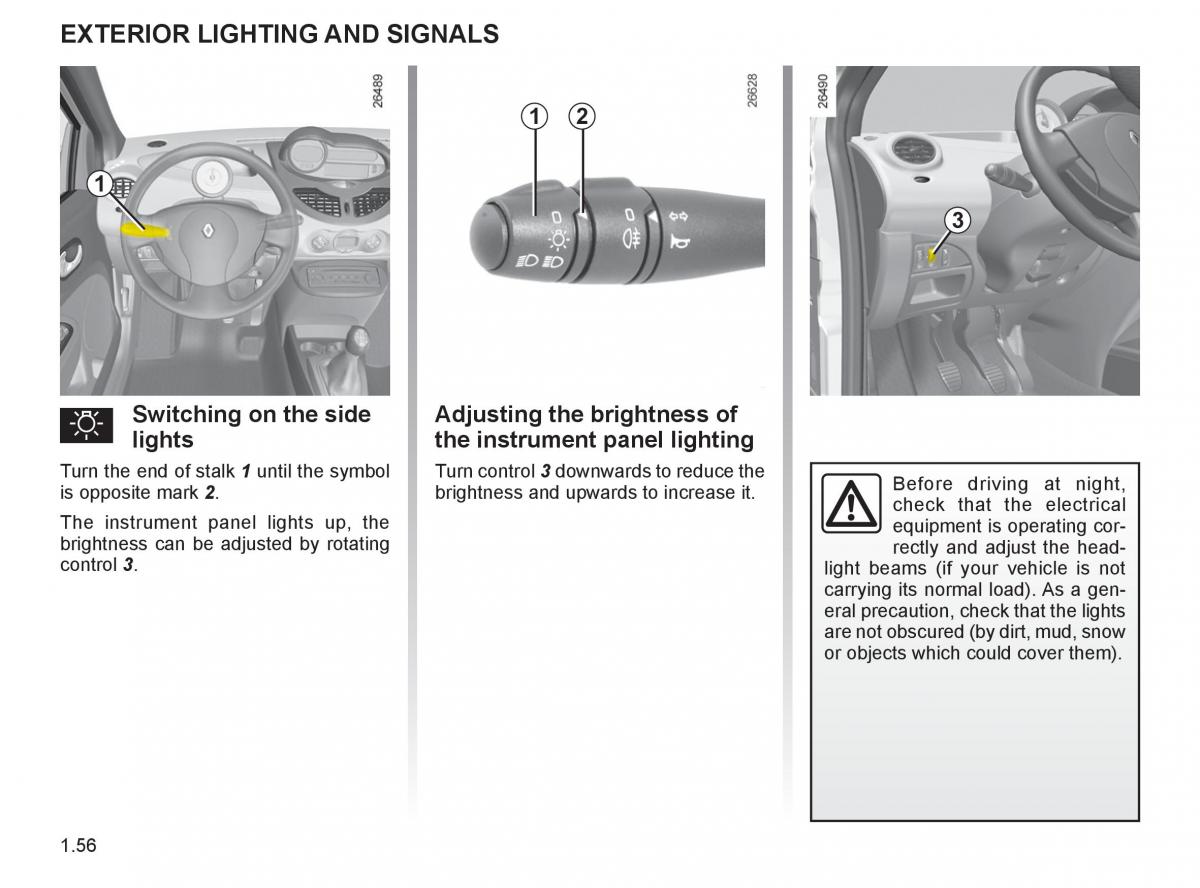 Renault Twingo II 2 owners manual / page 63