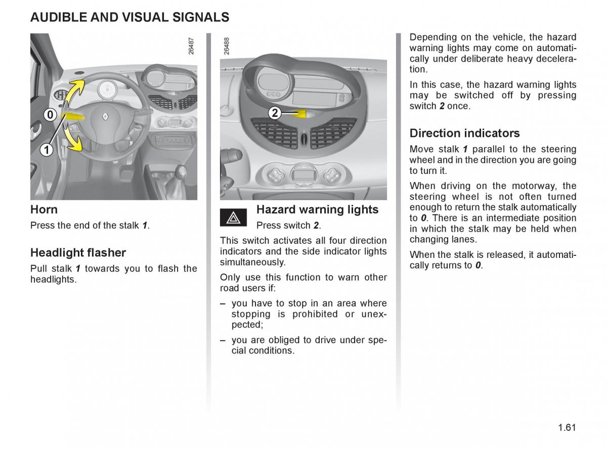 Renault Twingo II 2 owners manual / page 68