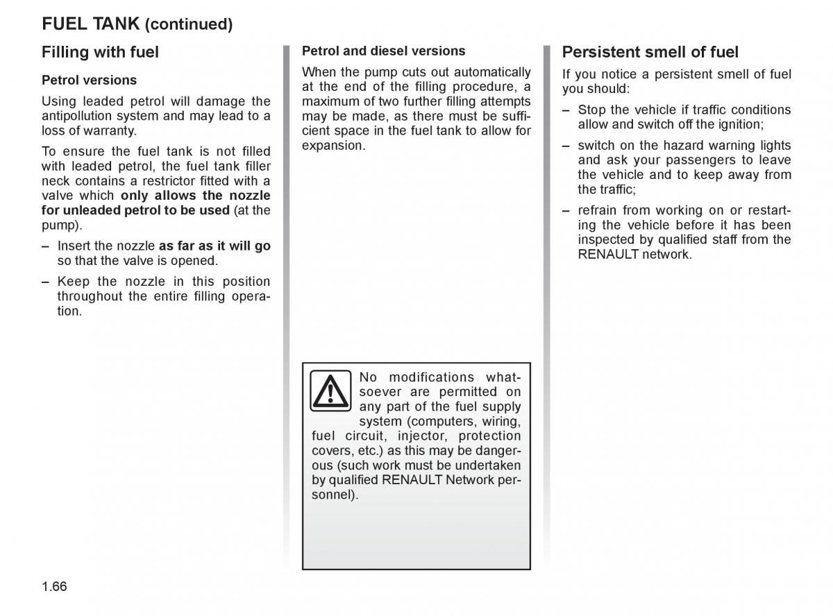 Renault Twingo II 2 owners manual / page 73