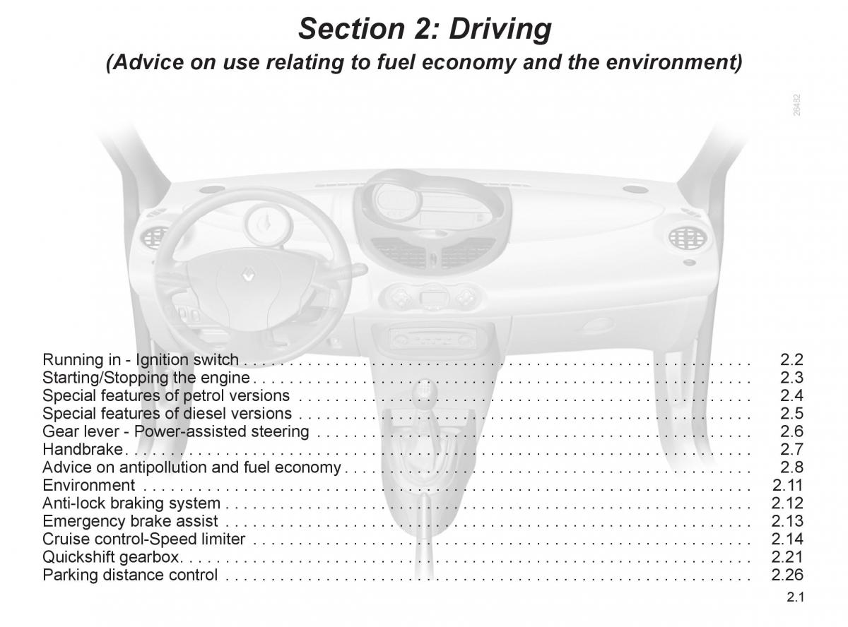 Renault Twingo II 2 owners manual / page 74