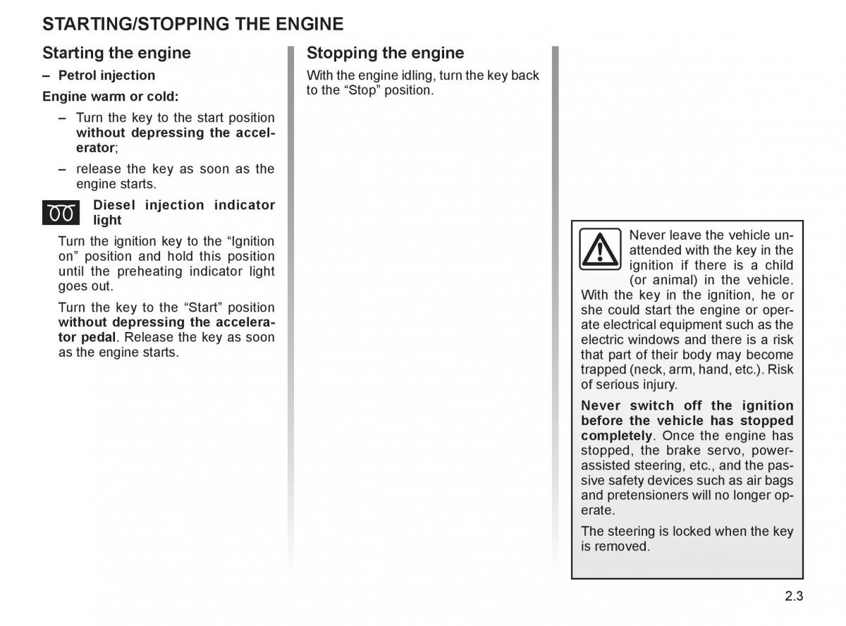 Renault Twingo II 2 owners manual / page 76